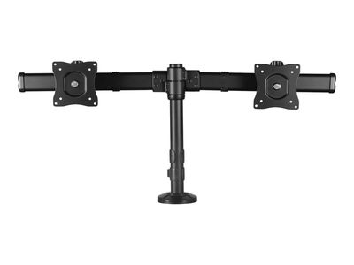 StarTech.com Dual Monitor Mount - Supports Monitors 13" to 27" - Adjustable - Desk Clamp or Grommet-Hole Desk Mount for Dual VESA Monitors - Black (ARMBARDUOG) - stand_1