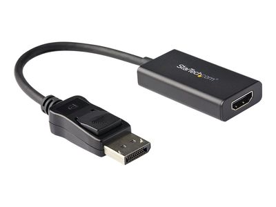 StarTech.com DisplayPort to HDMI Adapter with HDR - 4K 60Hz - Black - DP to HDMI Converter (DP2HD4K60H) - video adapter - 25.16 cm_thumb