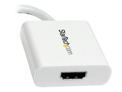 StarTech.com Mini DisplayPort® to HDMI® Video Adapter Converter 1920x1200 - White Mini DP to HDMI Adapter M/F (MDP2HDW) - video adapter - DisplayPort / HDMI - 17 cm_2