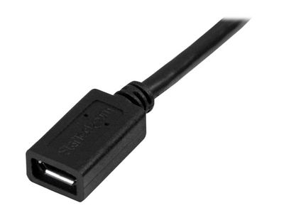 StarTech.com 0,5m Micro USB Verlängerungskabel - Stecker/Buchse - Micro USB Stecker zu Micro USB Buchse Kabel - USB-Verlängerungskabel - Micro-USB Typ B bis Micro-USB Typ B - 50 cm_3