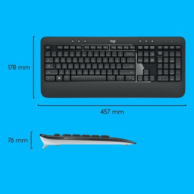 Logitech Tastatur- und Maus-Set MK540 - US Layout - Schwarz_11