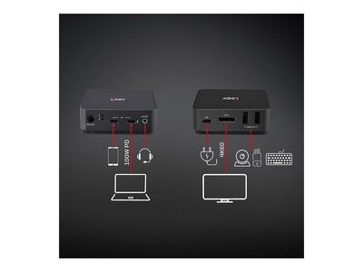 Lindy - KVM-/Audio-Switch - Typ C, DisplayPort 1.2 - 2 Anschlüsse_3