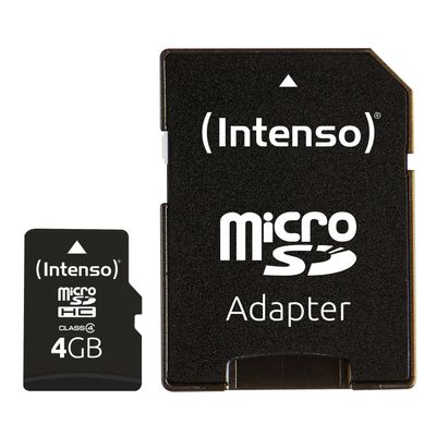 Intenso MicroSD card incl. SD adapter - Class 4 - 4 GB_2