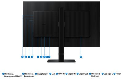 Samsung LED monitor ViewFinity S6S27D604UAU - 68.6 cm (27") - 2560 x 1440 QHD_16