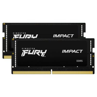 Kingston RAM FURY Impact - 32 GB (2 x 16 GB Kit) - DDR5 6400 SO-DIMM CL38_thumb