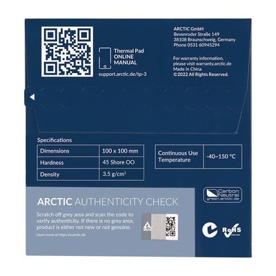 ARCTIC TP-3 Premium Performance Thermal Pad 100 x 100 mm, 1.5 mm_5