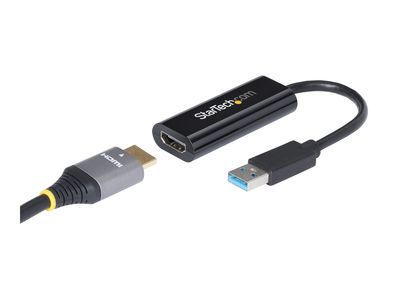StarTech.com USB zu HDMI Adapter - Externe Grafikkarte - USB 3.0 - Slim - 1080p - Multi Monitor Adapter - Video- / Audiokabel - TAA-konform - 19 cm_thumb