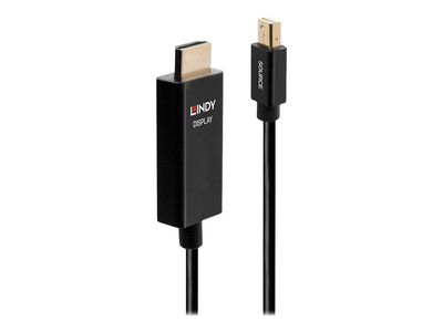 Cable Lindy Mini DP an HDMI Adap  mit HDR 0,5m_2