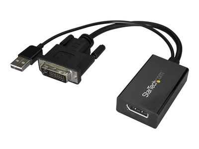 StarTech.com DVI auf DisplayPort Adapter mit USB Power - DVI-D zu DP Video Adapter - DVI zu DisplayPort Konverter - 1920 x 1200 - Display-Adapter - DVI-D bis DisplayPort_1