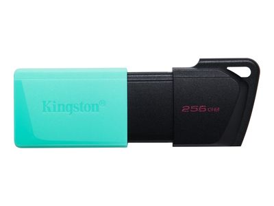 Kingston USB-Stick DataTraveler Exodia M - USB 3.2 Gen 1 (3.1 Gen 1) - 256 GB - Schwarz/Türkis_thumb
