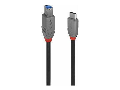 Cable Lindy USB 3.2 Typ C an B  Anthra Line 2m_2