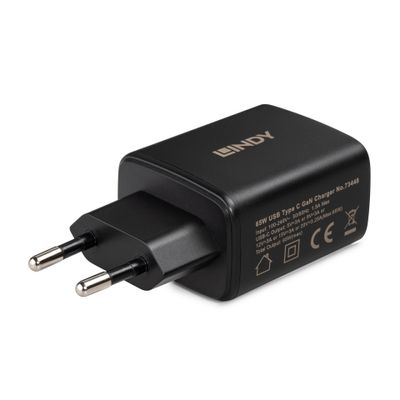 Lindy 73448 Ladegerät für Mobilgeräte Universal Schwarz AC Schnellladung Drinnen_2