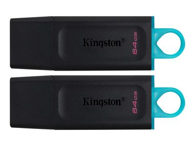 Kingston USB-Stick DataTraveler Exodia - USB 3.2 Gen 1 (3.1 Gen 1) - 2 Stück - 64 GB - Schwarz_thumb