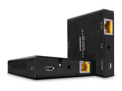 LINDY Cat.6 HDMI 18G & IR Extender with PoC & Loop Out - Sender und Empfänger - Extender Video/Audio/infrarot/Strom_thumb