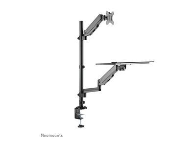 Neomounts DS90-325BL1 mounting kit - sit-stand workstation - for LCD display / keyboard / mouse - black_3