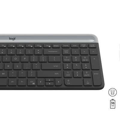 Logitech Tastatur- und Maus-Set Slim Wireless Combo MK470 - US Layout - Graphit_6