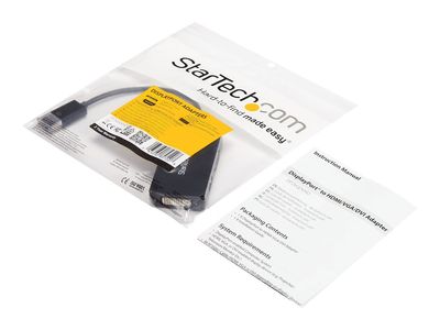 StarTech.com 3-in1 DisplayPort auf HDMI / DVI / VGA Adapter - DP zu VGA, DP zu HDMI, DP zu DVI Konverter - 1920x1200 / 1080p - Schwarz - Videokonverter - Schwarz_3