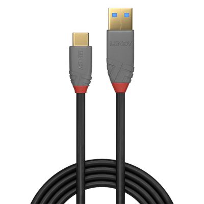 Lindy 36912 USB Kabel USB 3.2 Gen 2 (3.1 Gen 2) 1,5 m USB C USB A 10 Gbit/s Schwarz, Grau_2