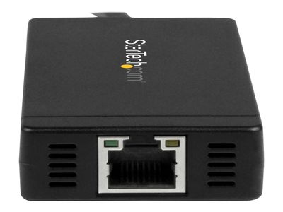StarTech.com 3 Port USB C Hub with Ethernet - USB-C to 3x USB-A w/ Power Adapter & Gigabit Ethernet - Thunderbolt 3 Compatible - USB C Network Adapter (HB30C3A1GE) - hub - 3 ports_4