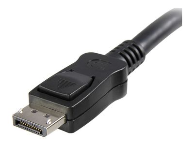 StarTech.com 5m DisplayPort Kabel mit Verriegelung 2m (Stecker/Stecker) - DP (20 Pin) Kabel - Schwarz - DisplayPort Audio- / Videokabel - DisplayPort-Kabel - 5 m_5