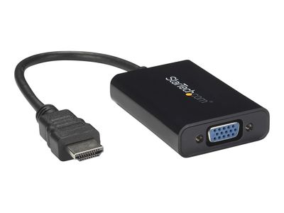 StarTech.com HDMI to VGA Video Adapter Converter with Audio for Desktop PC / Laptop / Ultrabook - 1920x1080 - video interface converter - HDMI / VGA / audio - 25 cm_3