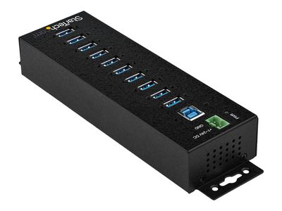 StarTech.com HB30A10AME USB 3.0 Hub (10-Port, Din-Rail,  Industrielle Anwendung, externes Netzteil, Uberspannungsschutz, ESD, 350 W, 15 kV) - Hub - 10 Anschlüsse - TAA-konform_5