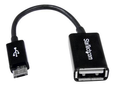 StarTech.com 5in Micro USB to USB OTG Host Adapter - Micro USB Male to USB A Female On-The-GO Host Cable Adapter (UUSBOTG) - USB-Adapter - USB bis Micro-USB Typ B - 12.7 cm_2
