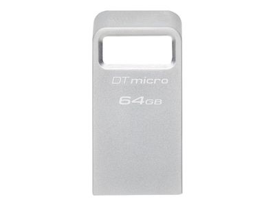 Kingston USB-Stick DataTraveler Micro - USB 3.2 Gen 1 (3.1 Gen 1) - 64 GB - Silber_thumb
