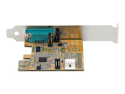 StarTech.com PCI Express Serial Card, PCIe to RS232 (DB9) Serial Interface Card, PC Serial Card with 16C1050 UART, Standard or Low Profile Brackets, COM Retention, For Windows & Linux - PCIe to DB9 Card (11050-PC-SERIAL-CARD) - Serieller Adapter - PCIe 2._6