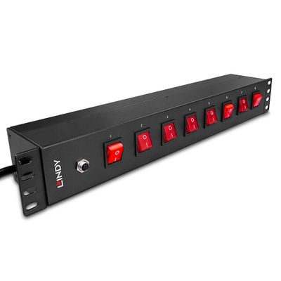 Lindy 73025 Stromverteilereinheit (PDU) 8 AC-Ausgänge 1.5U Schwarz_2
