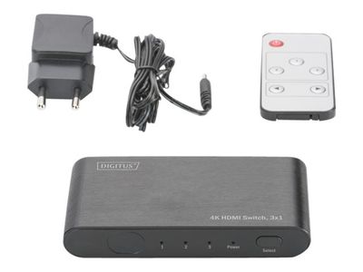 DIGITUS 4K HDMI switch DS-45316 - video/audio switch - 3 ports_3