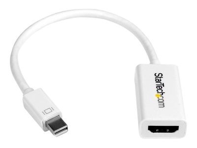 StarTech.com Mini DisplayPort auf HDMI 4k @ 30Hz Adapter - DP 1.2 zu HDMI Audio Video Konverter für MacBook Pro / Air - Weiß - Videokonverter - weiß_thumb