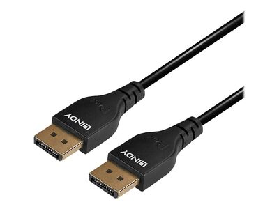 Cable Lindy Slim DisplayPort 1.4 0,5m Black_2