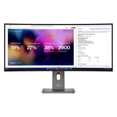 Lenovo Curved LCD-Display ThinkVision P40WD-40 - 100.8 cm (39.7") - 5120 x 2160 5K2K WUHD_thumb