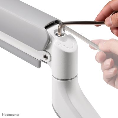 Neomounts DS70-450WH1 Monitor arm 17-42" - gas spring - Topfix - 180°-stop_5