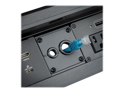 StarTech.com Cable Management Module for Conference Table Connectivity Box - Includes 4x Grommet Holes - Installs in BOX4MODULE or BEZ4MOD (MOD4CABLEH) - cable organizer_4