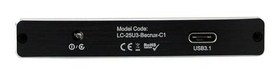 LC-Power Storage Enclosure LC-25U3-Becrux-C1 - 2.5" SATA HDDs - USB 3.1 Type C_4