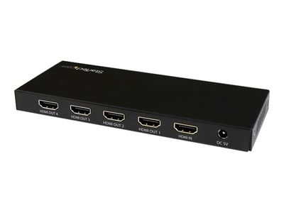 StarTech.com HDMI Splitter - 4-Port - 4K 60Hz - HDMI Splitter 1 In 4 Out - 4 Way HDMI Splitter - HDMI Port Splitter (ST124HD202) - video/audio splitter - 4 ports_5