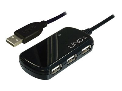 Lindy USB 2.0 Active Extension Pro 4 Port Hub - Hub - 4 Anschlüsse_3