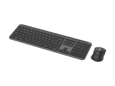 Logitech Signature Slim Combo MK950 - keyboard and mouse set - 100% full size - QWERTZ - German - graphite Input Device_thumb
