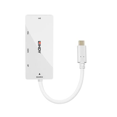 Lindy 43279 laptop-dockingstation & portreplikator USB 3.2 Gen 1 (3.1 Gen 1) Type-C Weiß_2