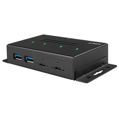 Lindy 43094 Schnittstellen-Hub USB 3.2 Gen 2 (3.1 Gen 2) Type-C 10000 Mbit/s Schwarz_3