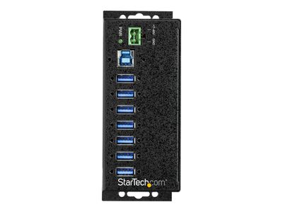 StarTech.com HB30A7AME USB 3.0 Hub (7-Port, Din-Rail,  Industrielle Anwendung, externes Netzteil, Uberspannungsschutz, ESD, 350 W, 15 kV) - Hub - 7 Anschlüsse - TAA-konform_2
