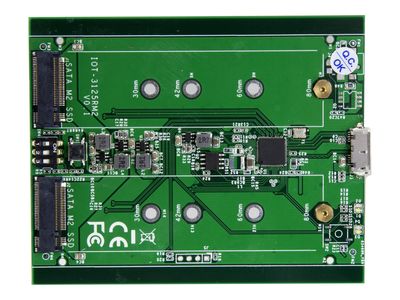 StarTech.com Dual-Slot Hard Drive Enclosure for M.2 SATA SSDs - USB 3.1 (10Gbps) - Aluminum - M.2 to SATA - Raid Drive Enclosure (SM22BU31C3R) - flash storage array_10