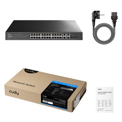 Cudy Switch GS1028ES2 - 26 Ports - 26x GE (10/100/1000) - 2x Combo-SPF_4