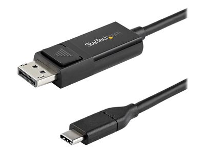 StarTech.com 6ft (2m) USB C to DisplayPort 1.2 Cable 4K 60Hz - Reversible DP to USB-C / USB-C to DP Video Adapter Monitor Cable HBR2/HDR - USB / DisplayPort cable - 2 m_1