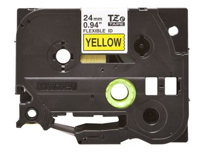 Brother  flexible tape TZEFX651 - 24 mm - Black on yellow_2
