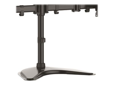 StarTech.com Quad Monitor Stand - Articulating - Supports Monitors 13" to 27" - Adjustable VESA Four Monitor Stand for 4 Screen Setup - Steel - Black (ARMBARQUAD) - stand_3