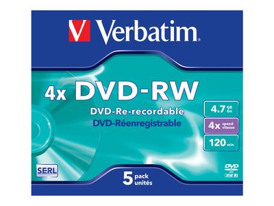Verbatim DataLifePlus - DVD-RW x 5 - 4.7 GB - Speichermedium_thumb