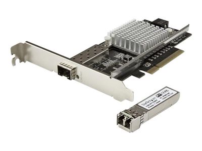 StarTech.com 10G Network Card - 1x 10G Open SFP+ Multimode LC Fiber Connector - Intel 82599 Chip - Gigabit Ethernet Card (PEX10000SRI) - network adapter - PCIe x8_3